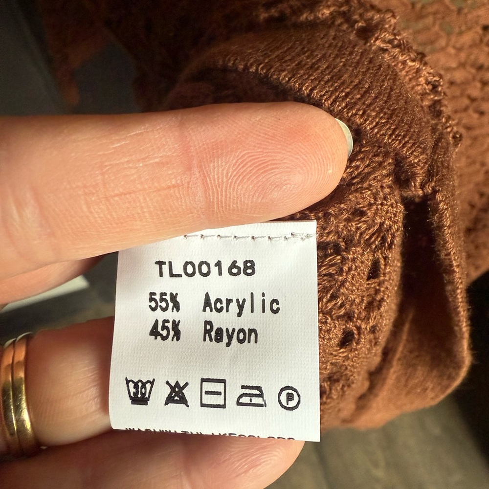 Anrabess Rust Knit Cardigan - Picture 5 of 6